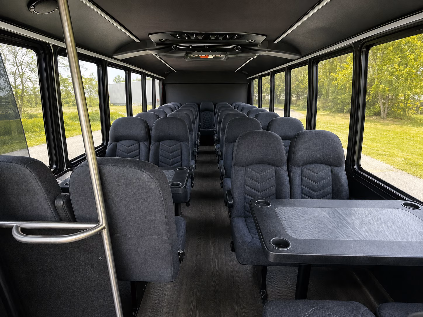 cambridge 20 passenger minibus inside