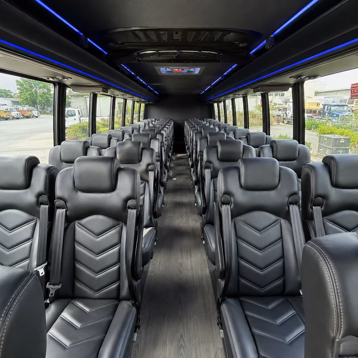 cambridge 25 passenger minibus interior