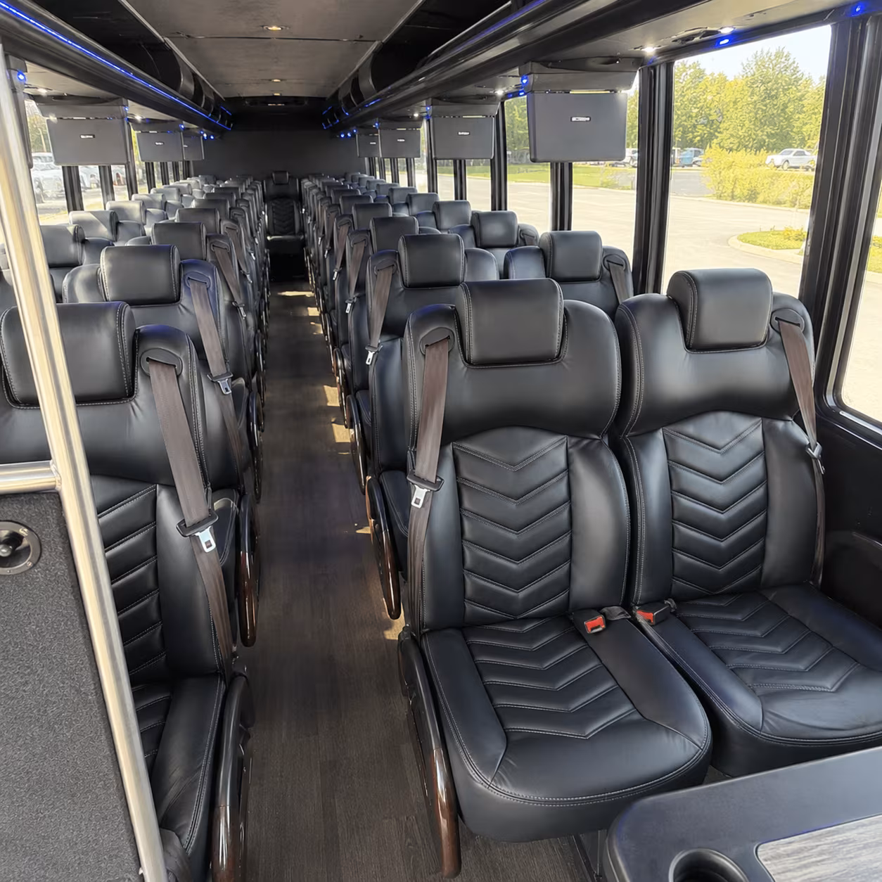 cambridge 30 passenger minibus interior