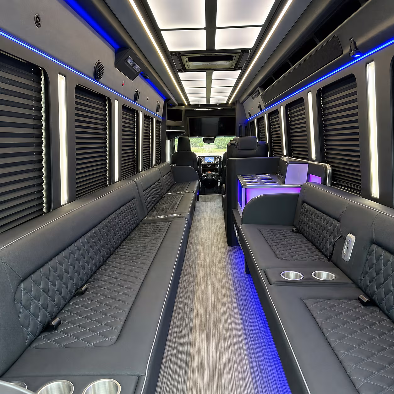 cambridge party bus interior