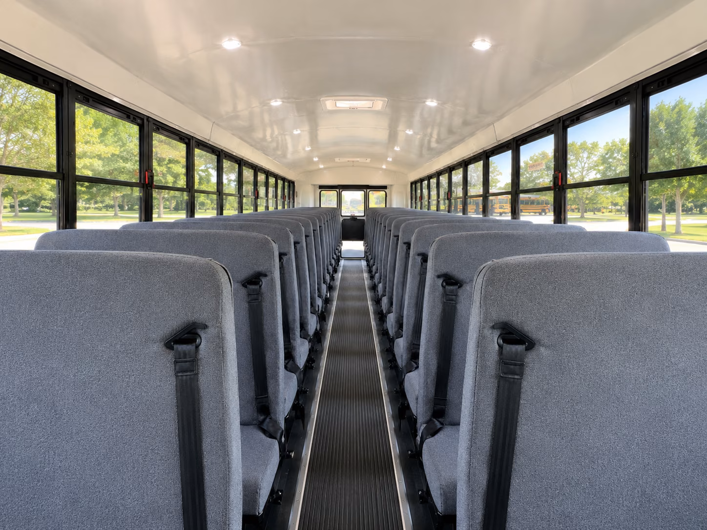 cambridge school bus inside