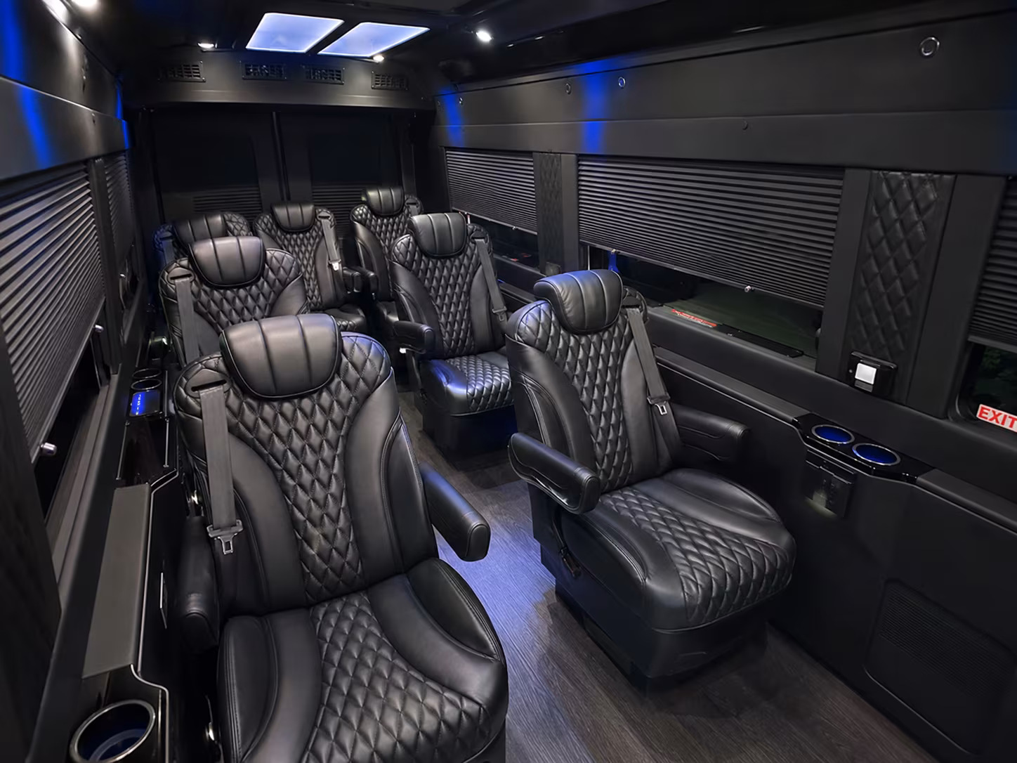 cambridge sprinter van with driver inside